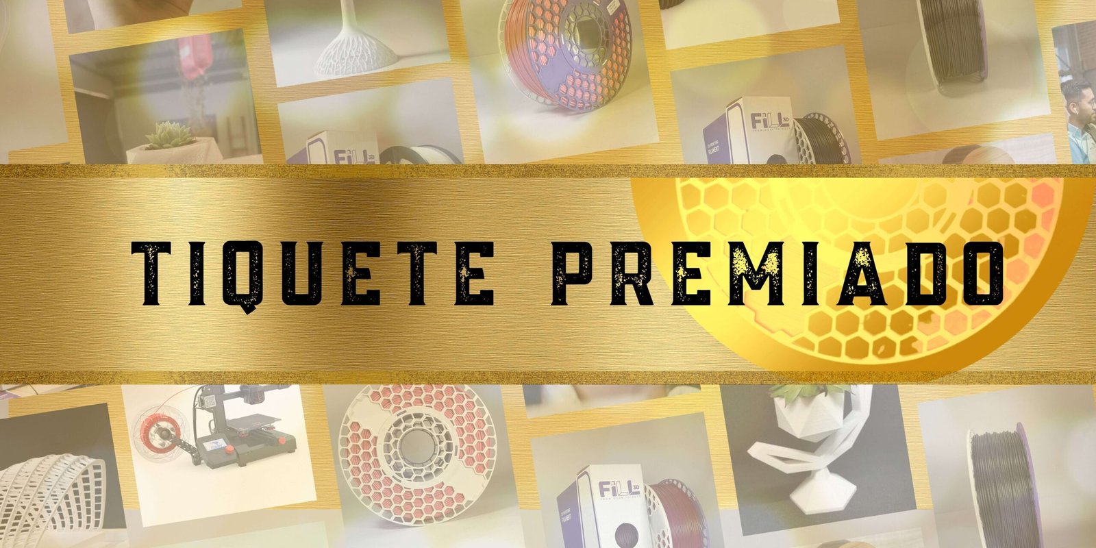 TIQUETE PREMIADO Filamento pla para impresión 3D promoción lanzamiento carrete nuevo