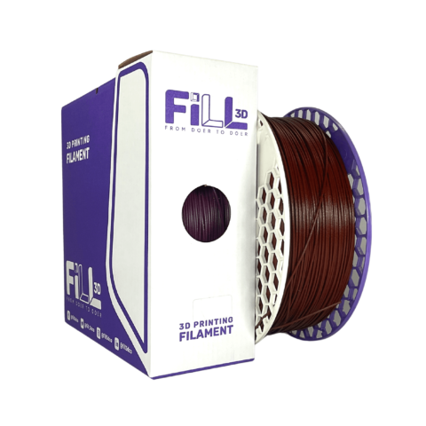 Filamento PLA 1.75 mm Color Cafe Chocolate sin aditivos Fill-3d